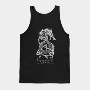 Fenrir: The Monster Wolf of Norse Mythology (Gray) Tank Top